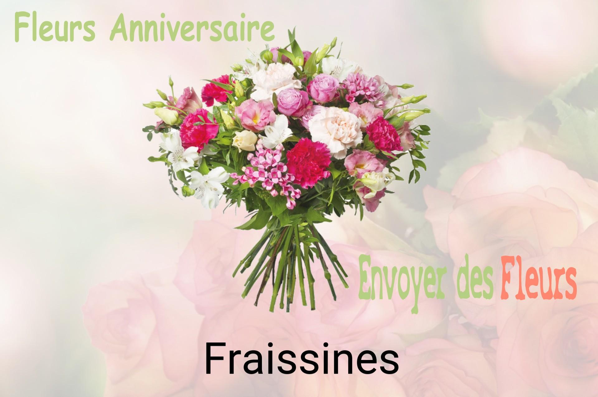 Bouquet de fleurs d’anniversaire livré à Fraissines